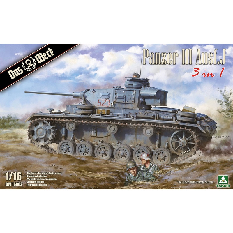 1/16 Panzer III Ausf.J (3 in 1)