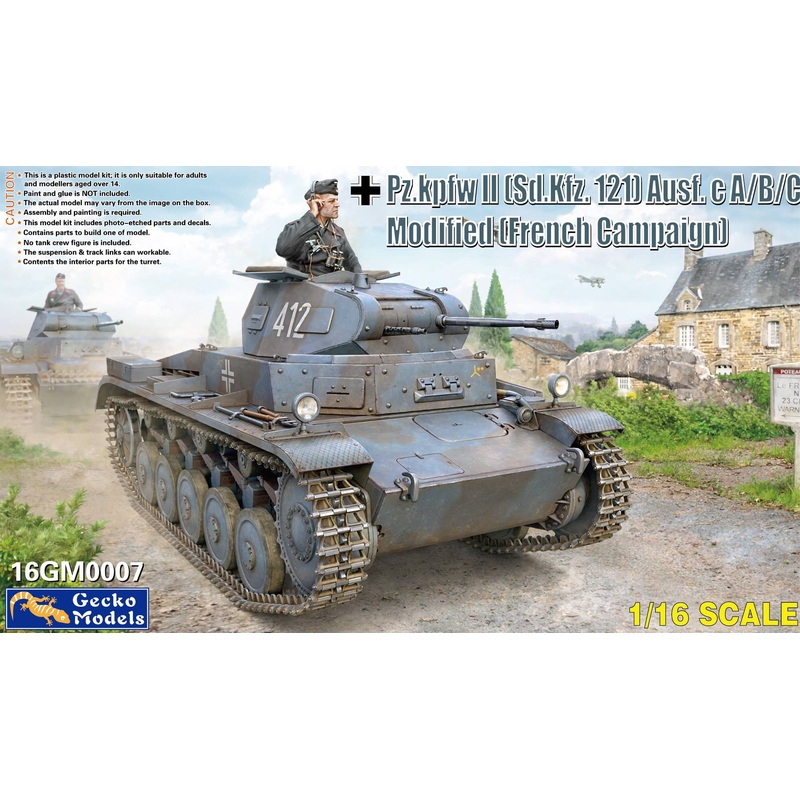 1/16 Pz.kpfw II (Sd.Kfz. 121) Ausf. C A/B/C Modified (French Campaign)