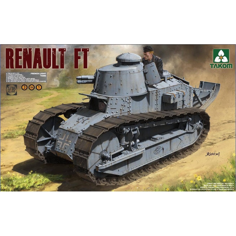 1/16 Renault FT-17 3in1