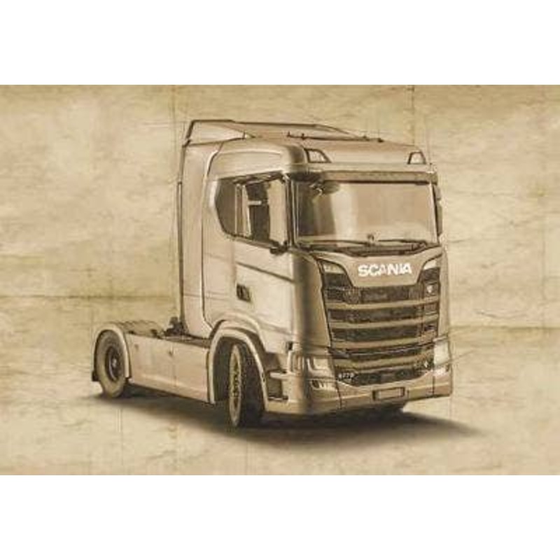 1/24 Scania S770 4x2 Normal roof Grey cab