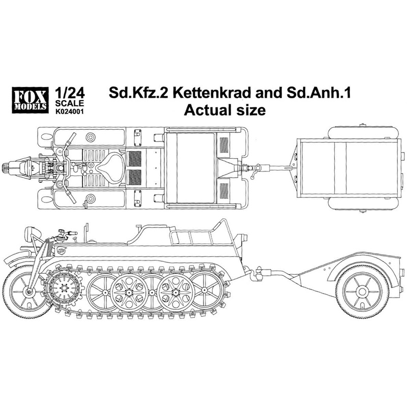 1/24 Sd.Kfz.2 Kettenkrad and Sd.Anh.1