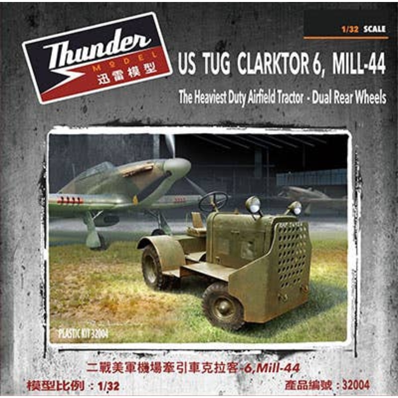 1/32 US/UK Clarktor 6 Tractor Mill-44 Type Unpaved Double Tires