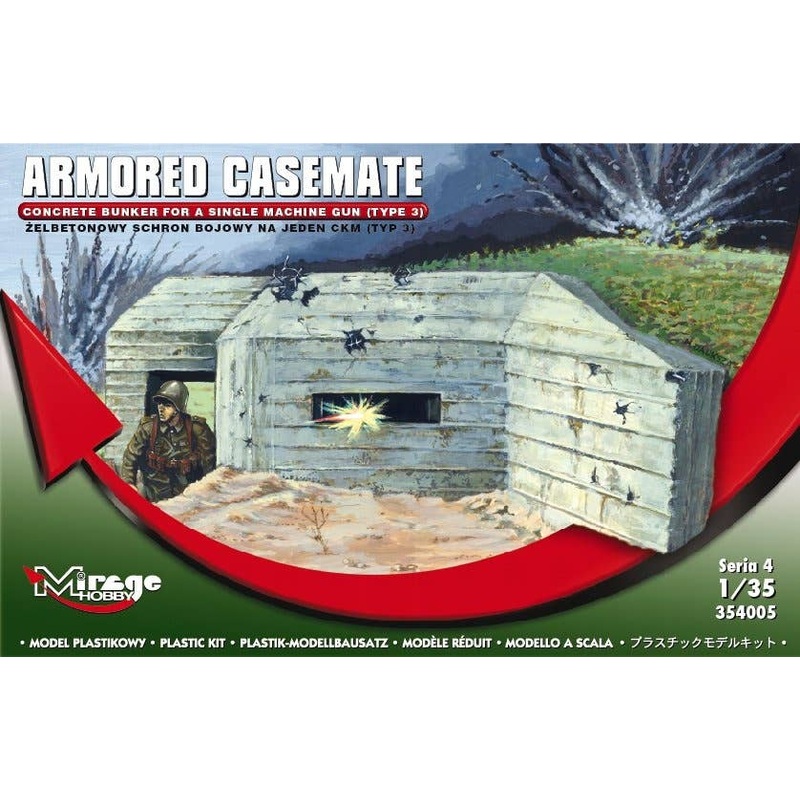 1/35 Armored Casemate (Concrete Bunker for A Single Machine Gun - Type)