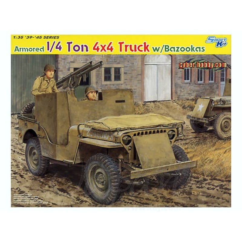 Armored 1/4 ton 4x4 Truck w/Bazookas