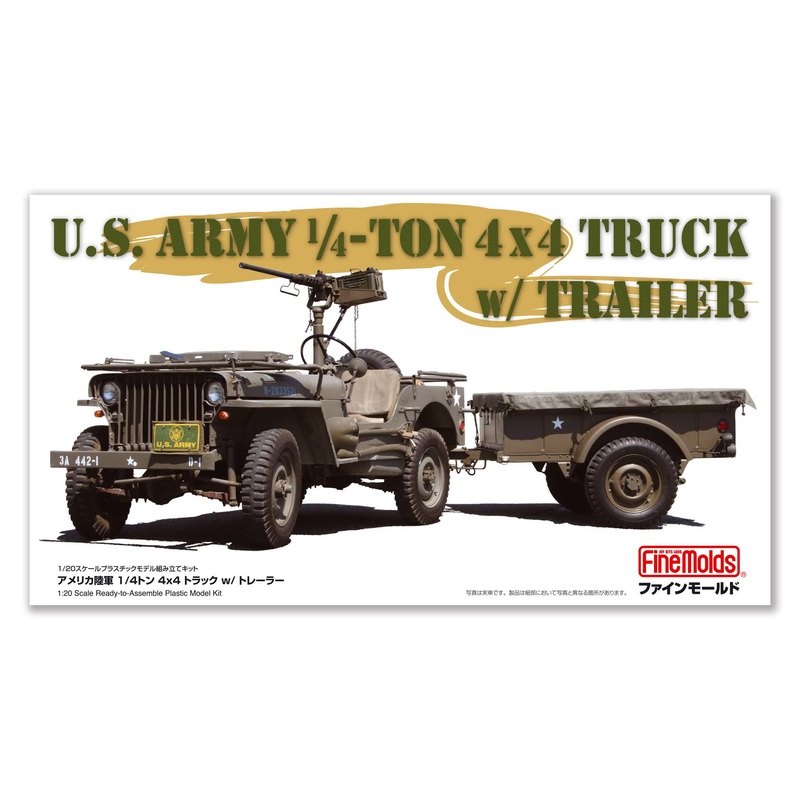 U.S. Army 1/4-Ton 4x4 Truck w/Trailer