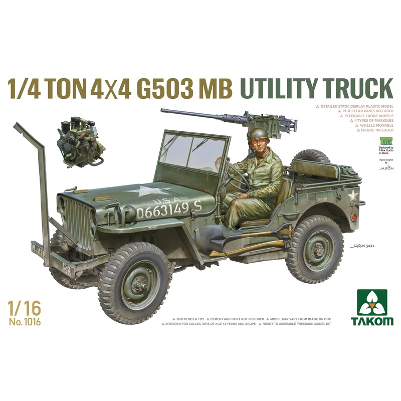 US Army 1/4 TON 4X4 G503 MB UTILITY TRUCK