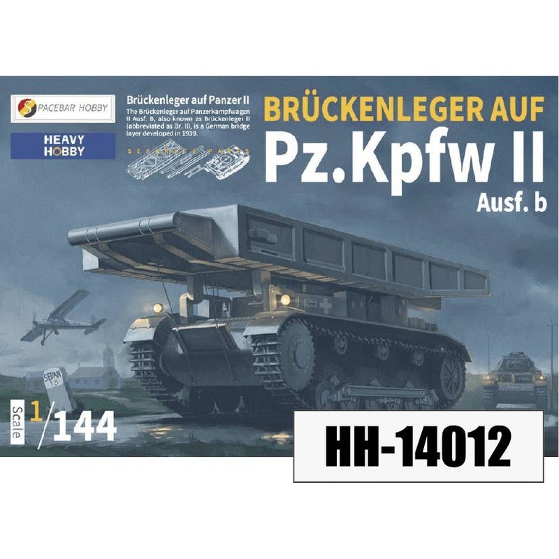 1/144 WWII German Pz.Kpfw.II Ausf.B Bridge Tank