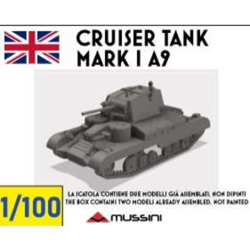 1/100 Cruiser tank Mark I A9 (2 pieces)