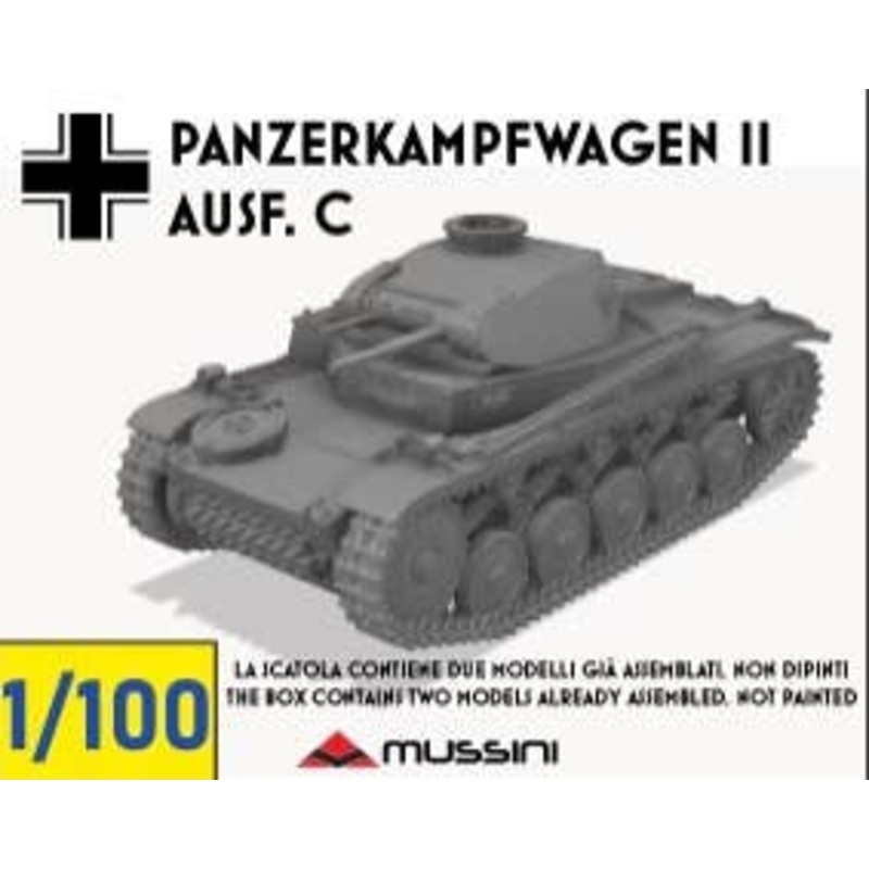 1/100 Panzerkampfwagen II Ausf. C (2 pieces)