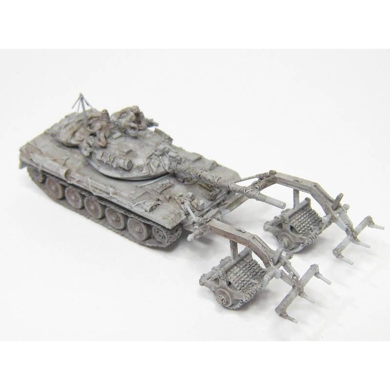 1/144 JGSDF Evaluation Support Force Specification 74 Tank w/Mine Roller