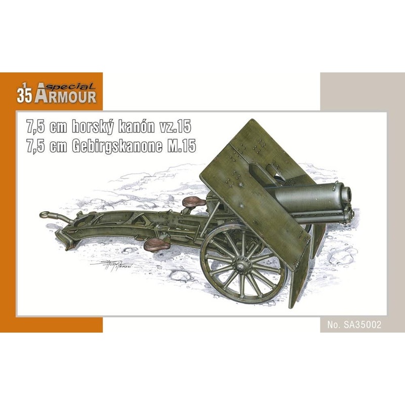 1/35 7,5 cm Horsky Kanon vz.15 (7,5 cm Gebirgskanone M.15 / 7,5 cm)