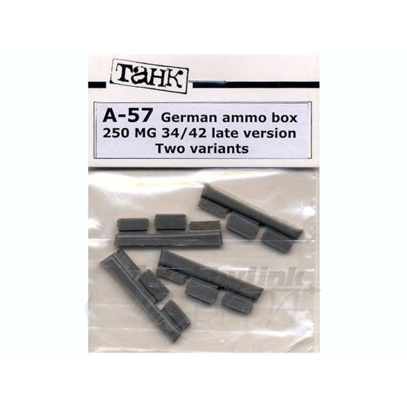 1/35 German MG Ammo Box 250 MG 34/42 Late Version (2 variants)