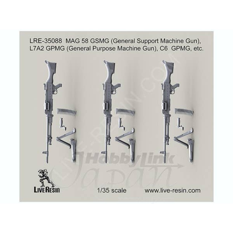 1/35 MAG 58 GSMG L7A2 GPMG C6 GPMG etc