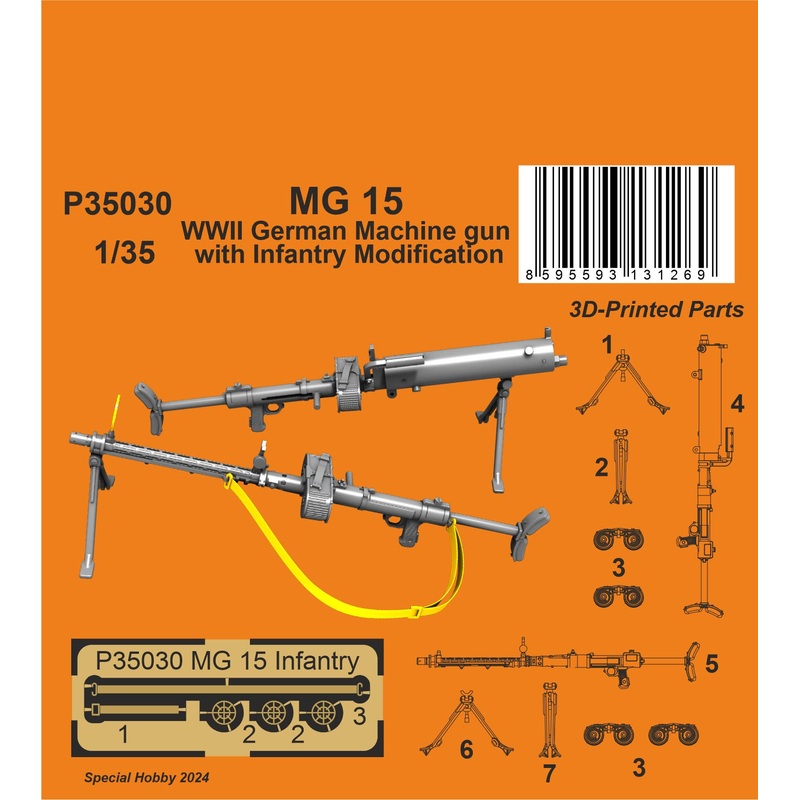 1/35 MG 15 Machine Gun with Infantry Modification