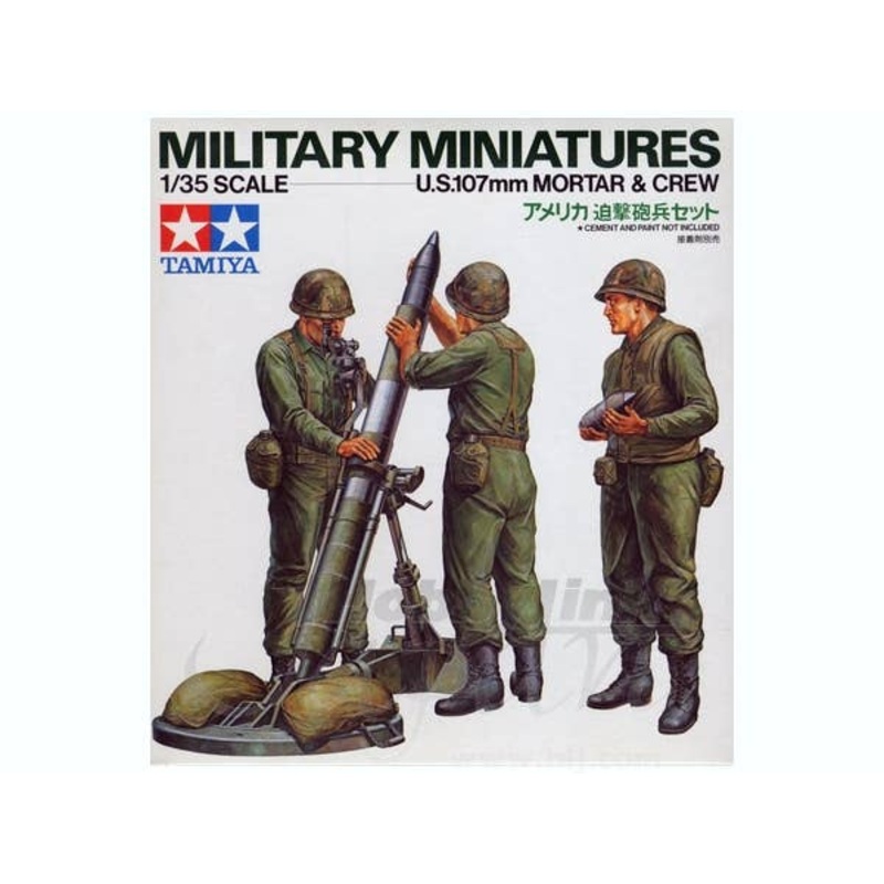 1/35 MM US 107mm Mortar & Crew