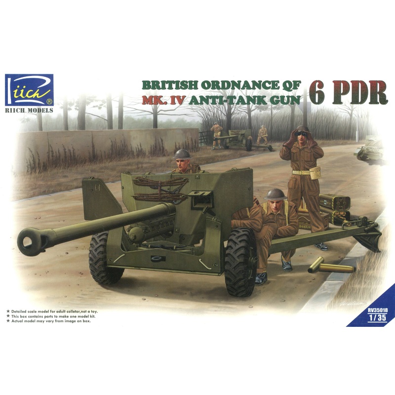 1/35 Ordnance QF 6 Pdr Mk IV Anti-Tank Gun