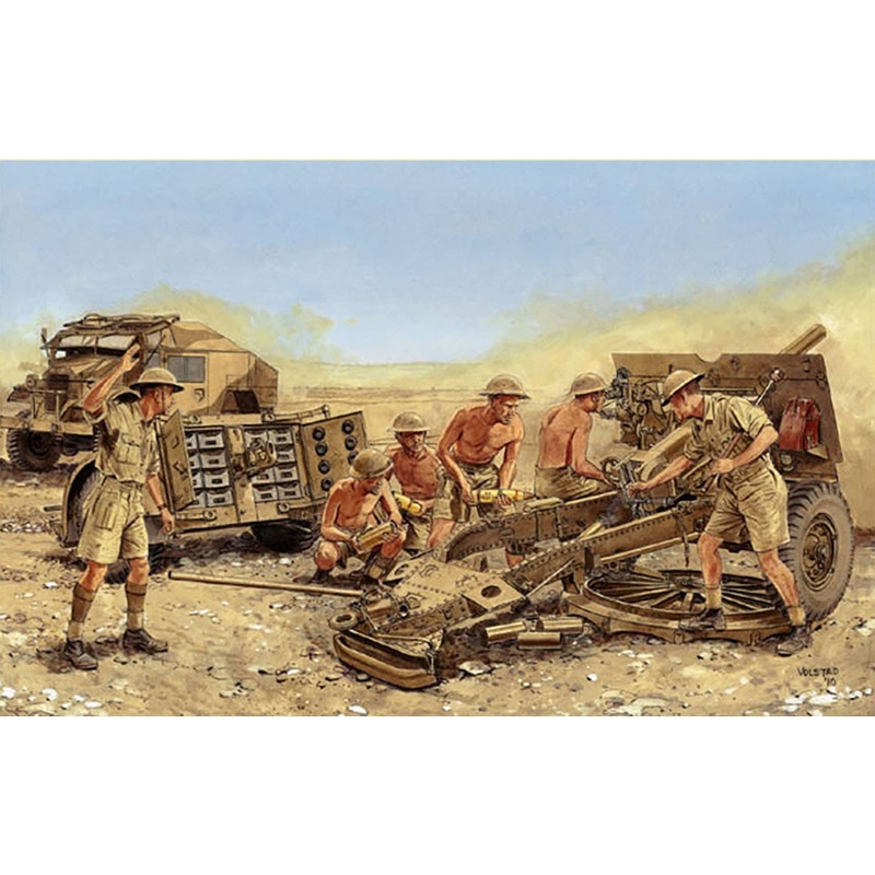 1/35 WW.II British 25-Pound Gun Mk.II Limber & Artillery Included
