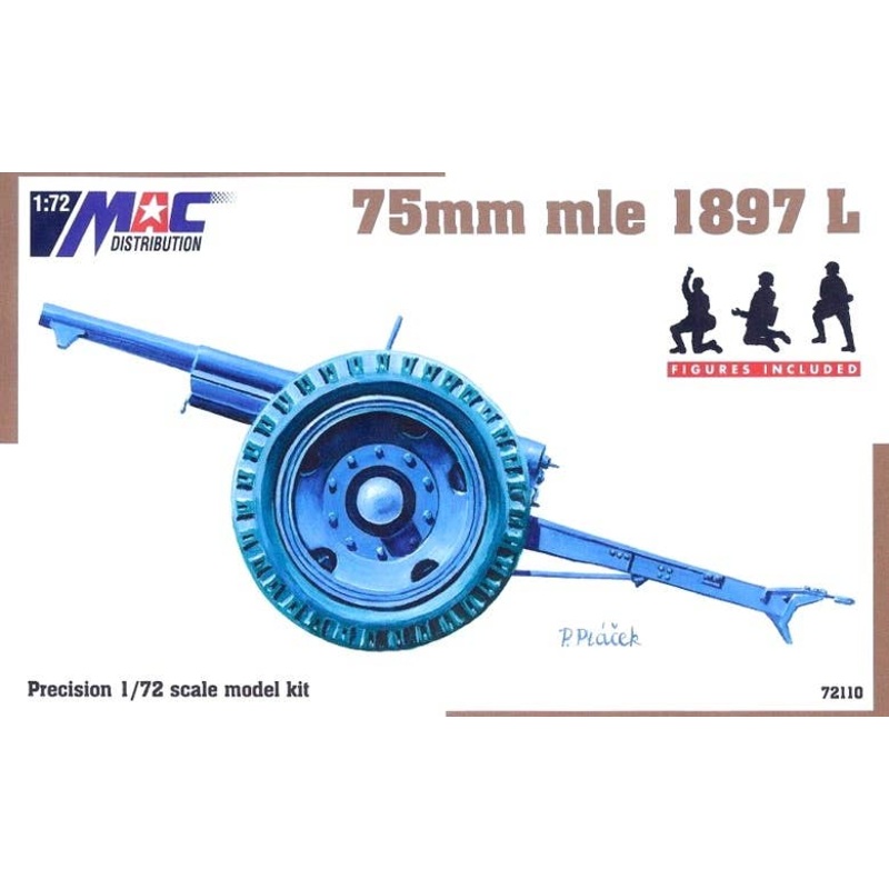 1/72 75mm mle M1897 L (with 3-figures)