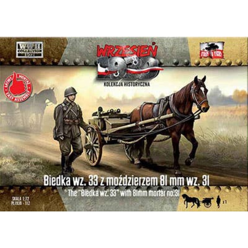1/72 Biedka wz.33 with 81mm mortar no.31