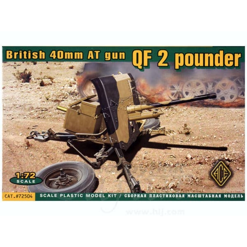 1/72 British 40mm AT Gun QF 2 Pounder