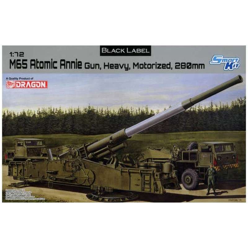 1/72 M65 Atomic Annie Gun Heavy Motorized 280mm