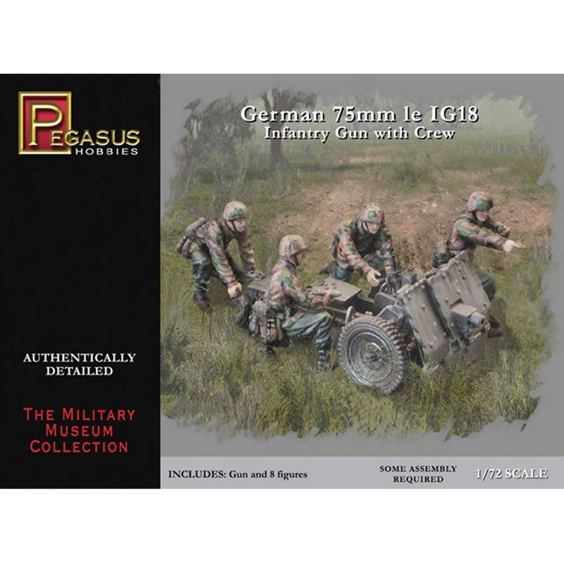 1/72 WW.II German Army IG18 7.5cm Light Infantry Gun & Artillery Set
