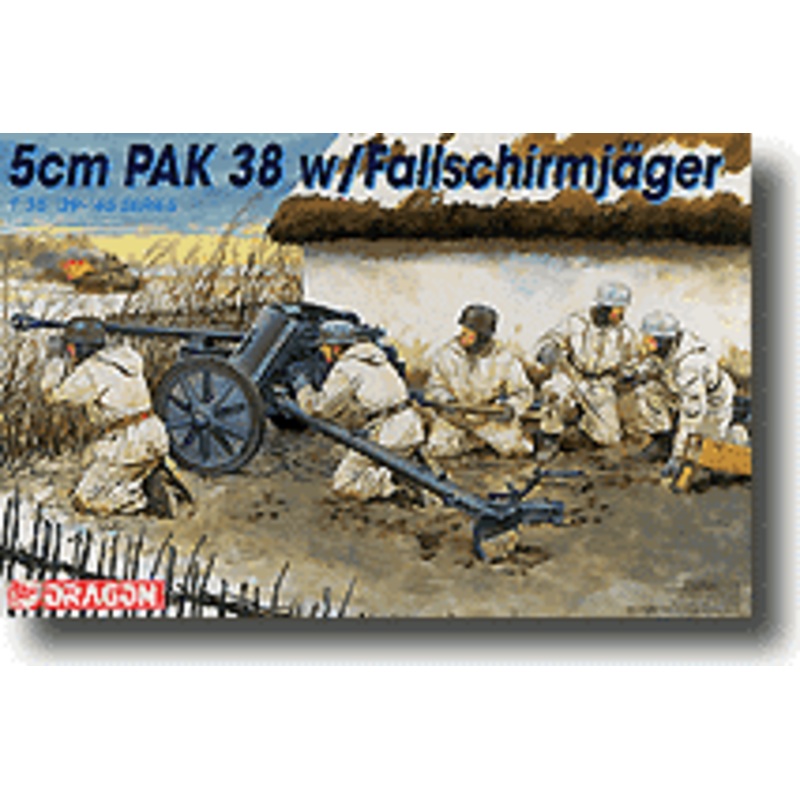 1/35 5cm PAK38 with Fallschirmjager