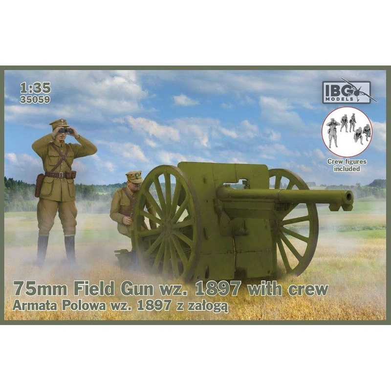 1/35 75mm Field Gun wz. 1897 with Crew