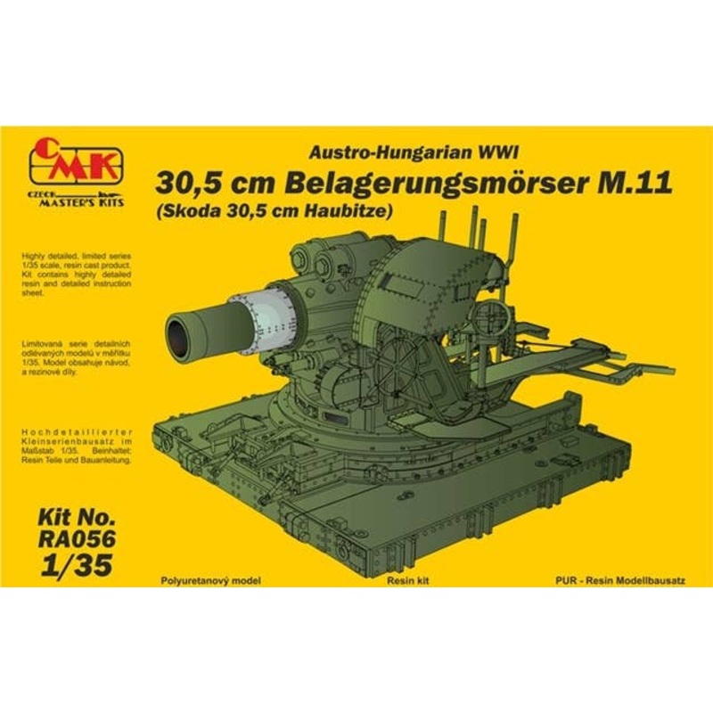 1/35 Austro-Hungarian WWI 30,5 cm Belagerungsmorser M.11 (Skoda 30,5 cm Haubitze)