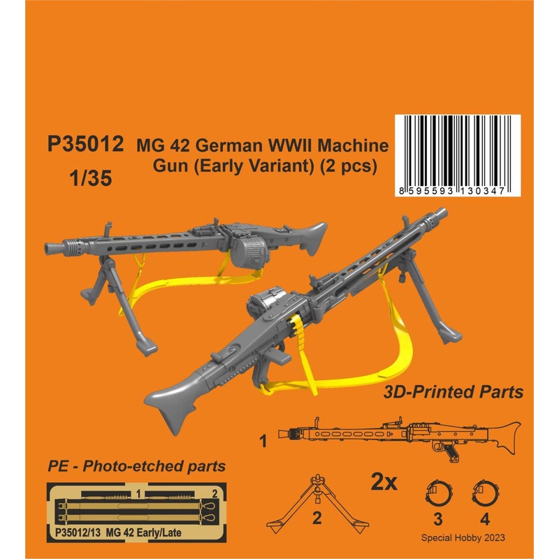 1/35 MG 42 German WWII Machine Gun (Early Variant)