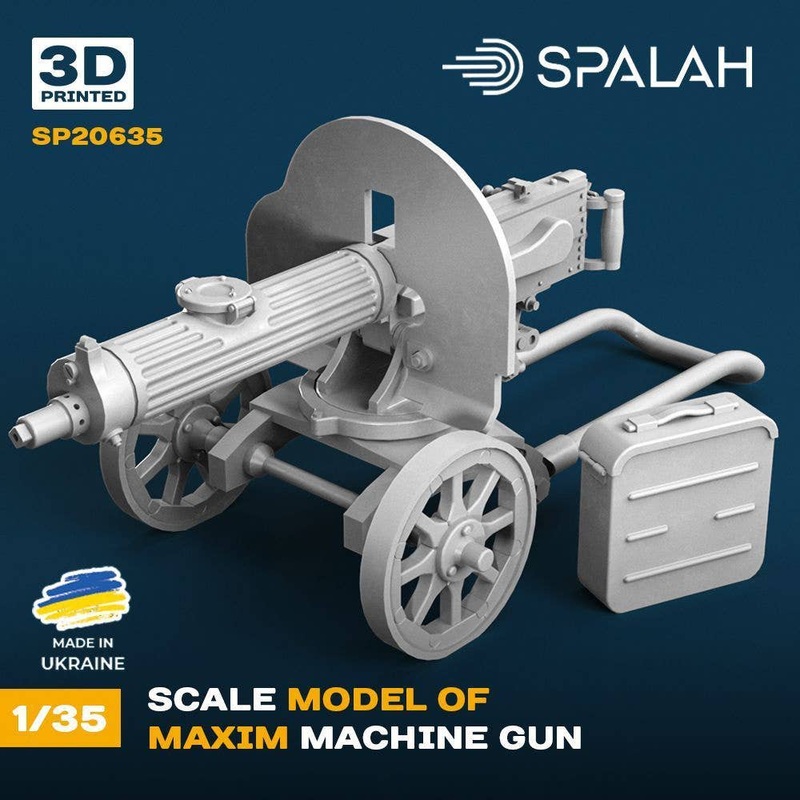 1/35 Scale model Maxim machine gun
