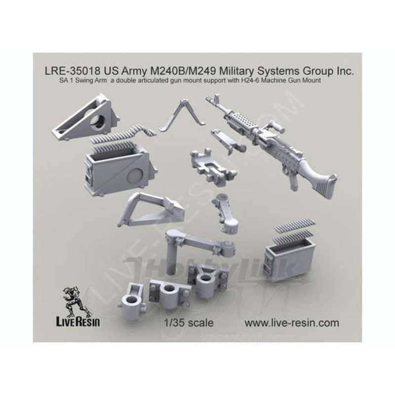 1/35 US Army M240B/M249 Military Systems Group Inc. SA 1 Swing Arm