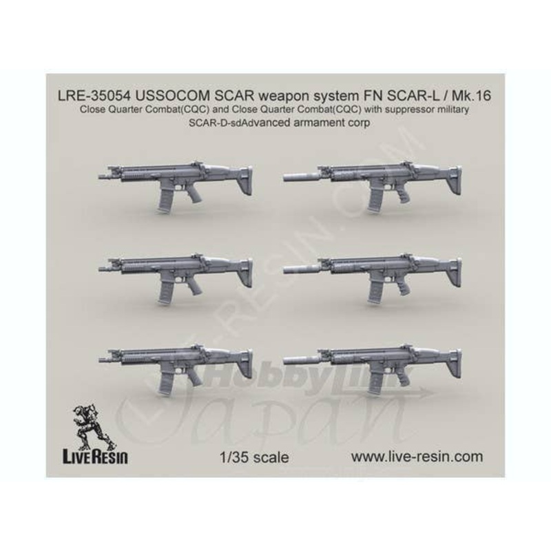 1/35 USSOCOM SCAR Weapon System FN SCAR-L / Mk.16 CQC