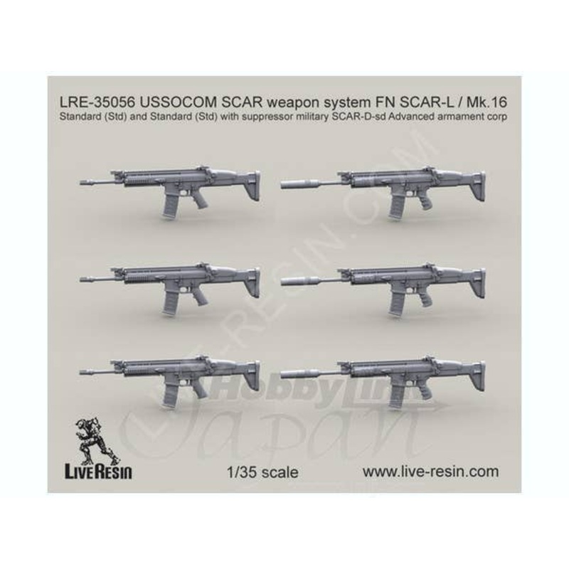 1/35 USSOCOM SCAR Weapon System FN SCAR-L / Mk.16 Std