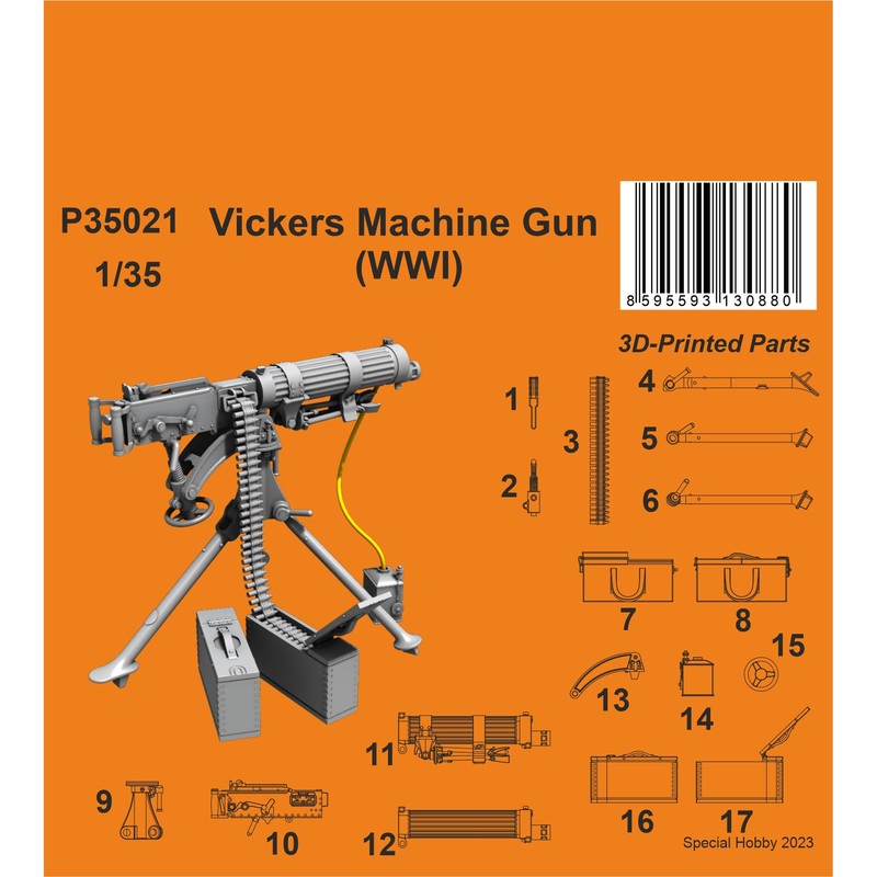 1/35 Vickers Machine Gun (WWI)
