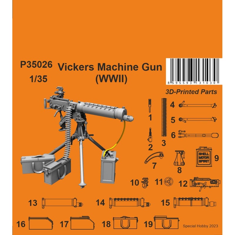 1/35 Vickers Machine Gun (WWII variant)