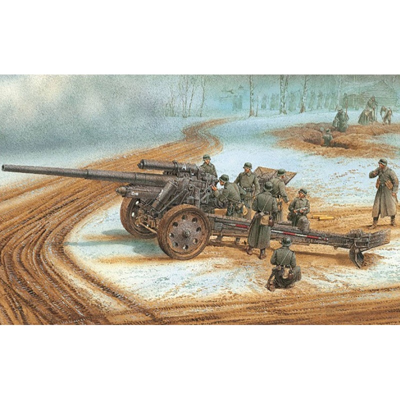 1/35 WW.II German Army 10cm sK18 Cannon Aluminum Gun Barrel / Figure Included
