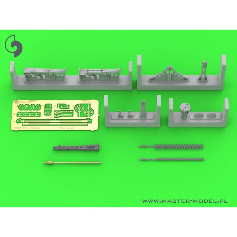 1/35 WWII German MG42 Machine Gun (7.92mm) Resin / Brass / Etching (1 piece)