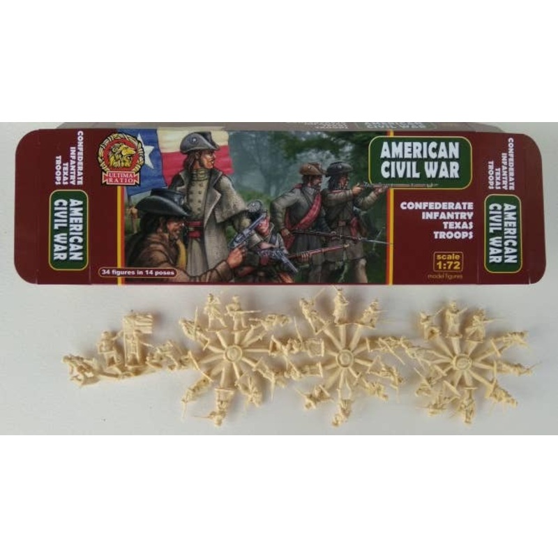 1/72 Confederate Infantry Texas Troops (American Civil War)