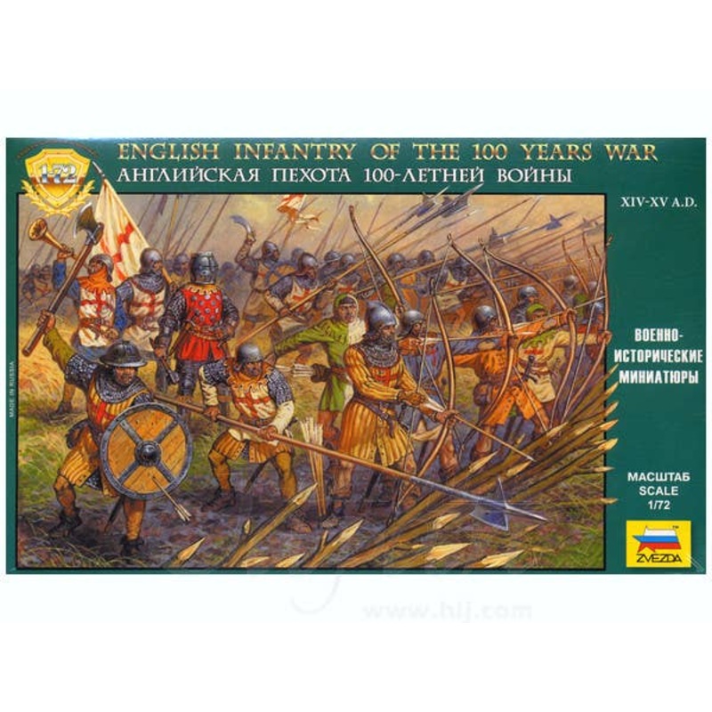 1/72 English Infantry of the 100 Years War