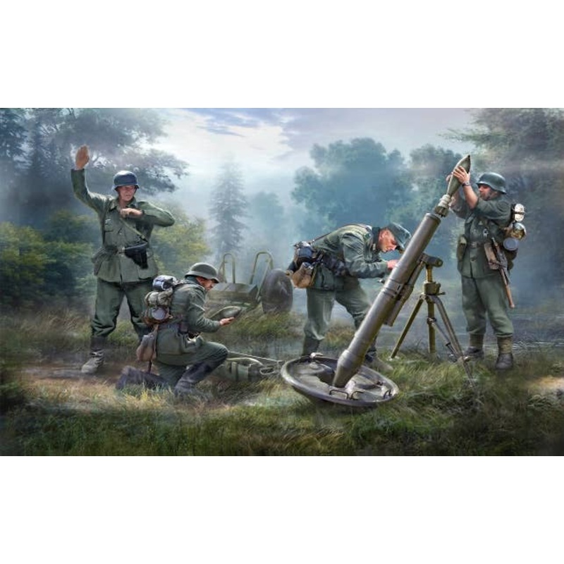 1/72 German 120mm Mortar with Crew