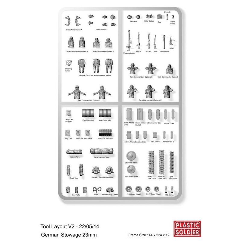 1/72 German Stowage and Tank Commanders