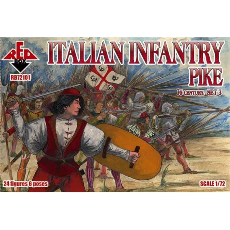 1/72 Italian Infantry Pike 16 Century. Set 3