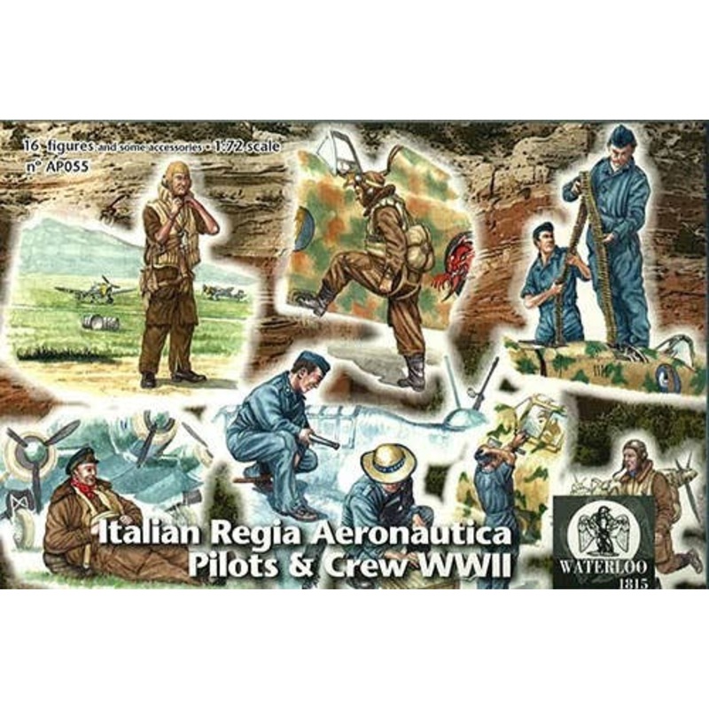 1/72 Italian Regia Aeronautica Pilots and Crew WWII (AP055)