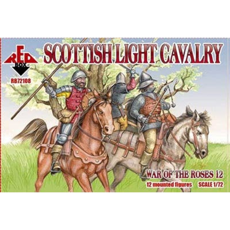 1/72 Scottish Light Cavalry "War of the Rose" (12 Mounted Figures)