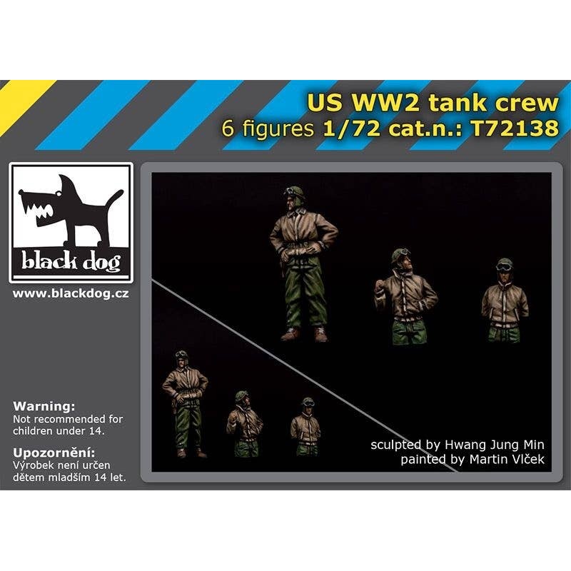 1/72 US WW II tank crew
