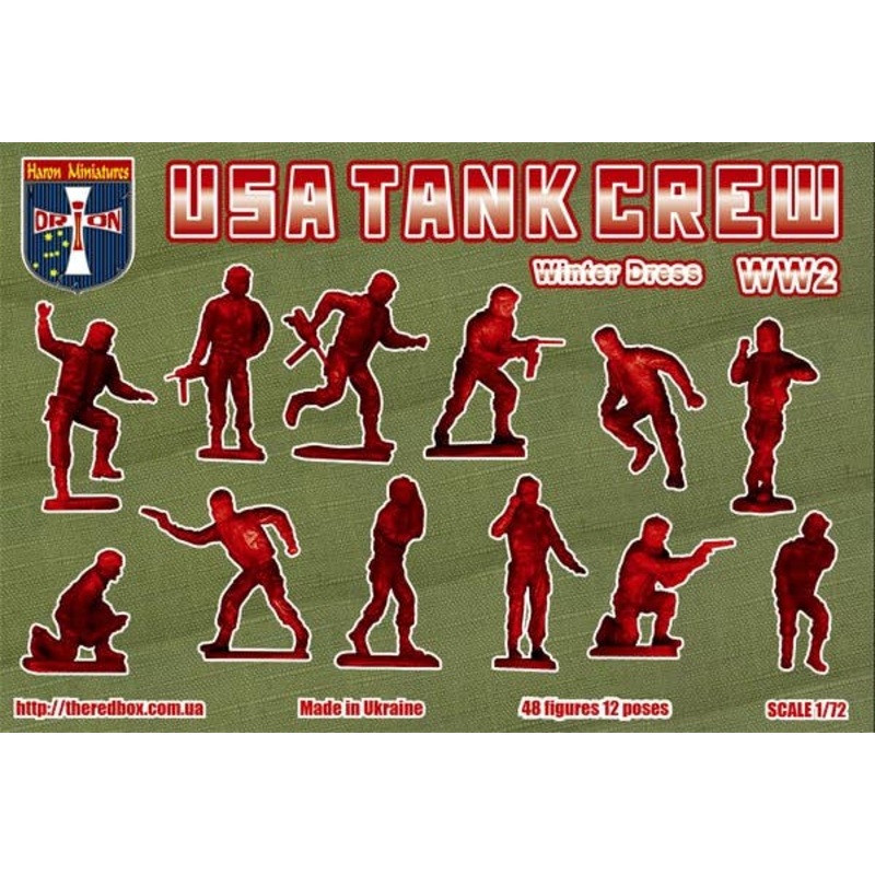 1/72 WWII U.S. Tank Crew, Winter Dress