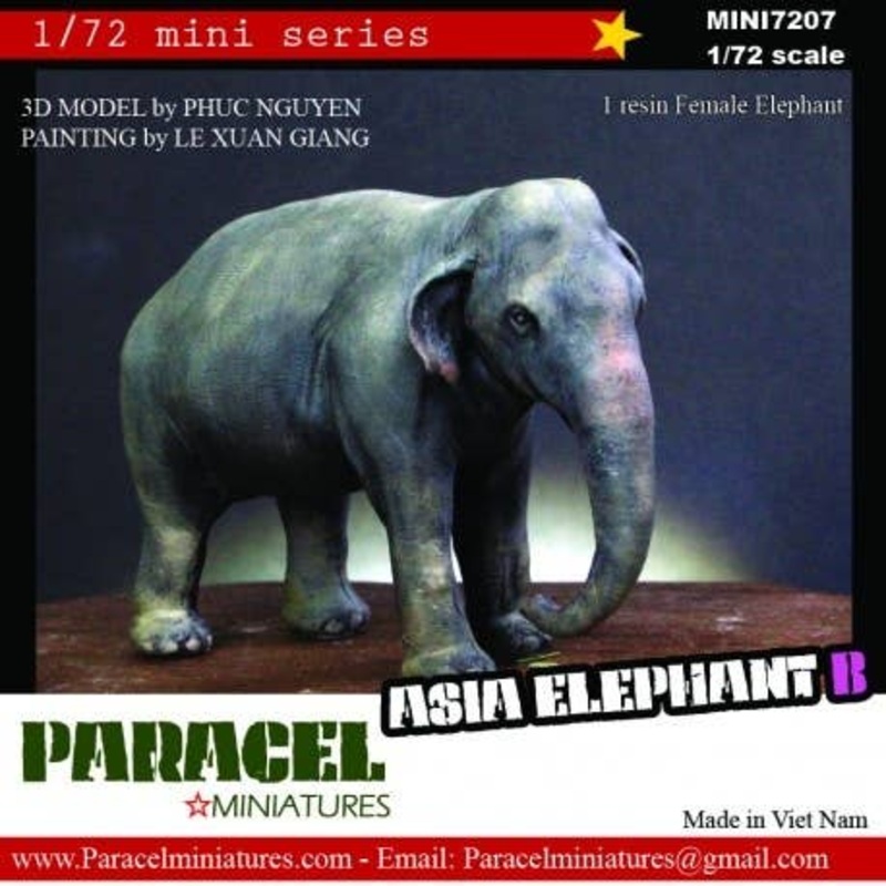 1/72 Asian Elephant B