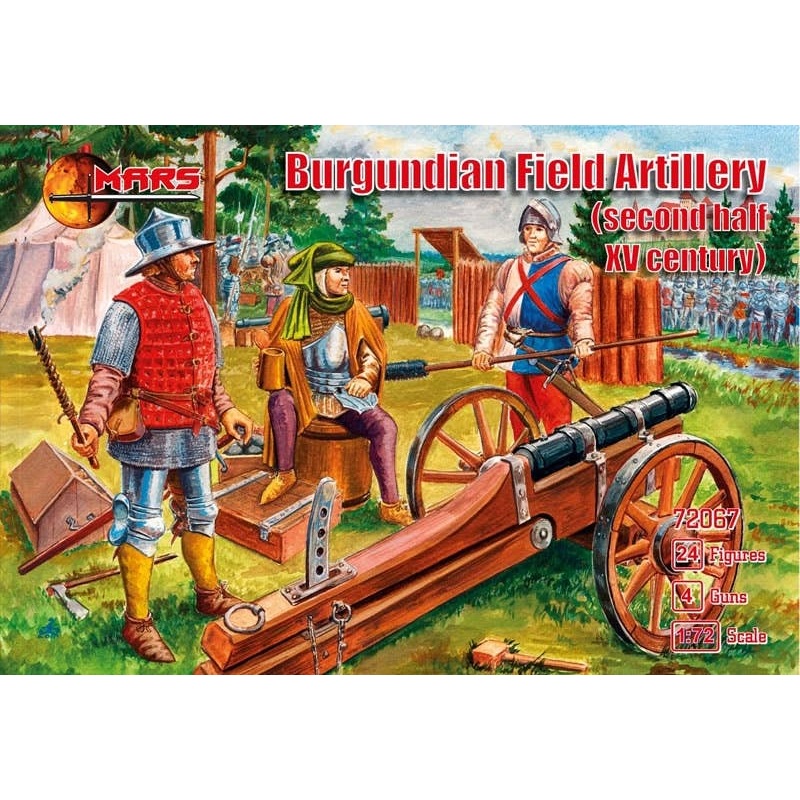 1/72 Burgundian Field Artillery (Second Half XV Century) 4 Guns 24 Figures