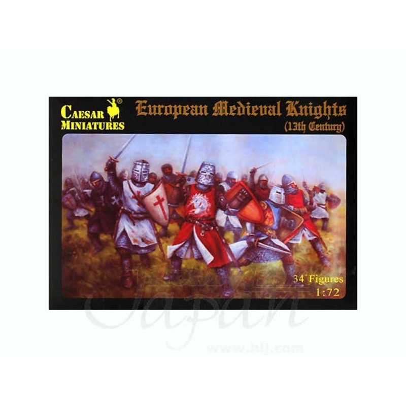 1/72 European Medieval Knights 13th Century (34 Figures)